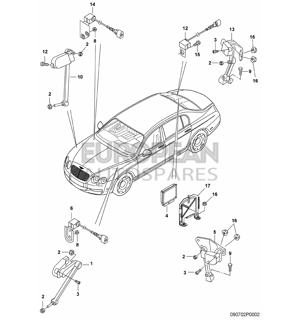 3W0616576A-Bentley ACCELERATION SENSOR WITH 