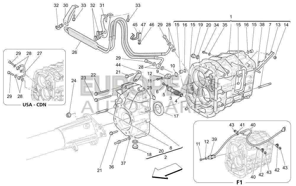 187890-Maserati COIL SUPPORTING R.H. BRACKET