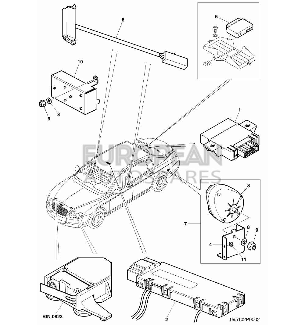 3D0959933F-Bentley CENTRAL CONTROL UNIT FOR 