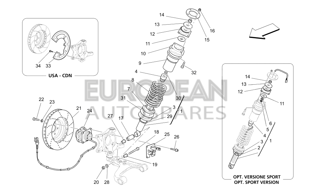 200216-Maserati FRONT SHOCK ABSORBER