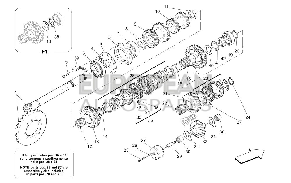 198267-Maserati 1st AND 2nd GEAR COMPLETE SYNCHRONIZER