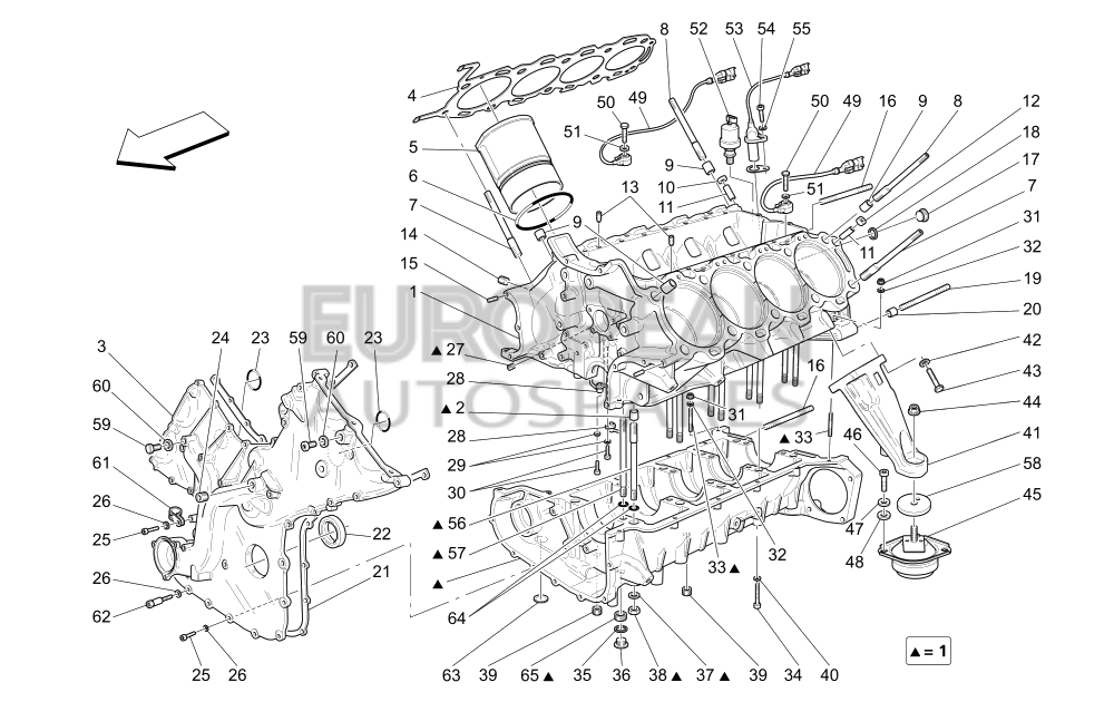 225272-Maserati ENGINE BLOCK