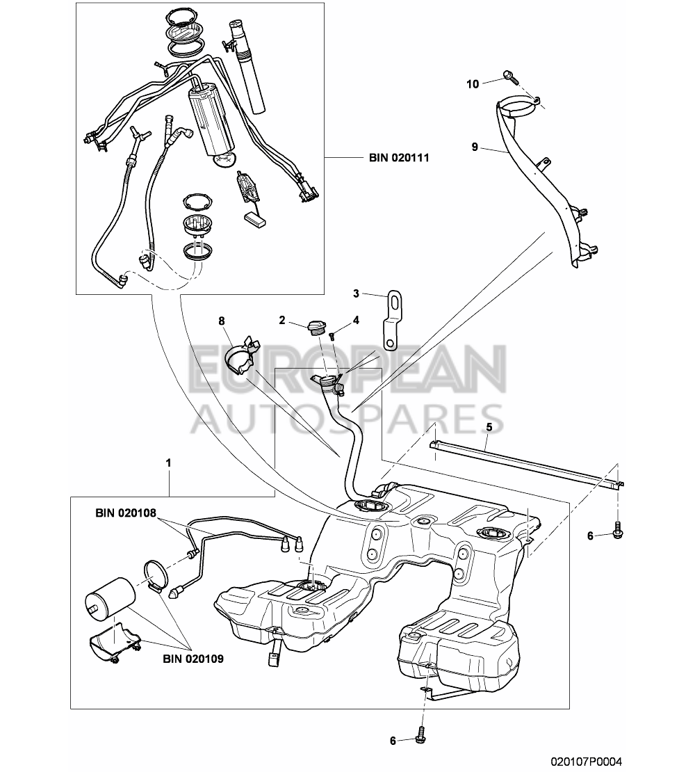 3W8201021AH-Bentley fuel tank with pump fuel gauge and connecting parts ** only order for ** ** immediate installation ** D - 25.04.2011>>