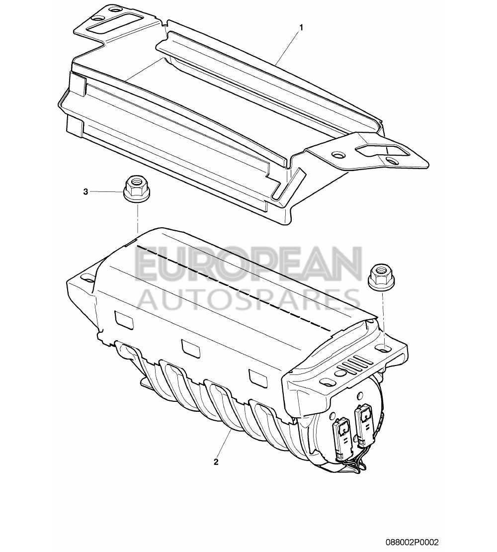 3W0880204F-Bentley CONTROL UNIT FOR AIRBAG  