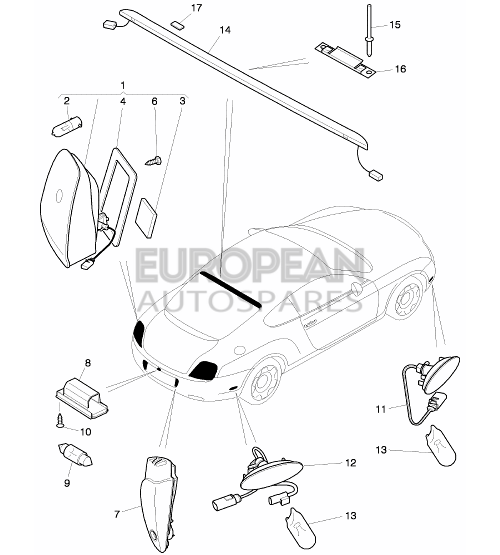 3W0945192-Bentley GASKET FOR TAIL LIGHT    