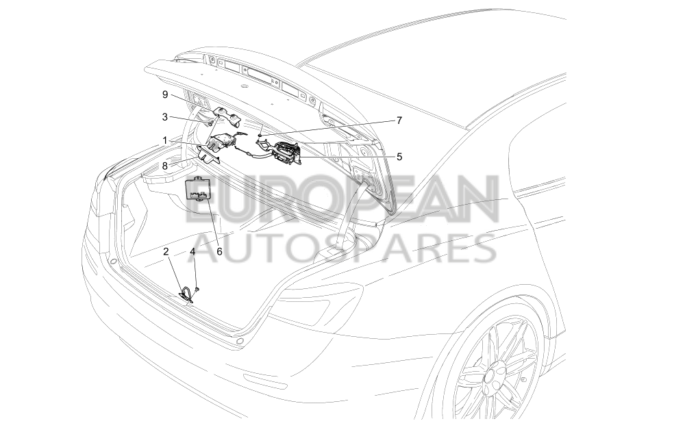 670037458-Maserati REAR BONNET LOCK MOTOR