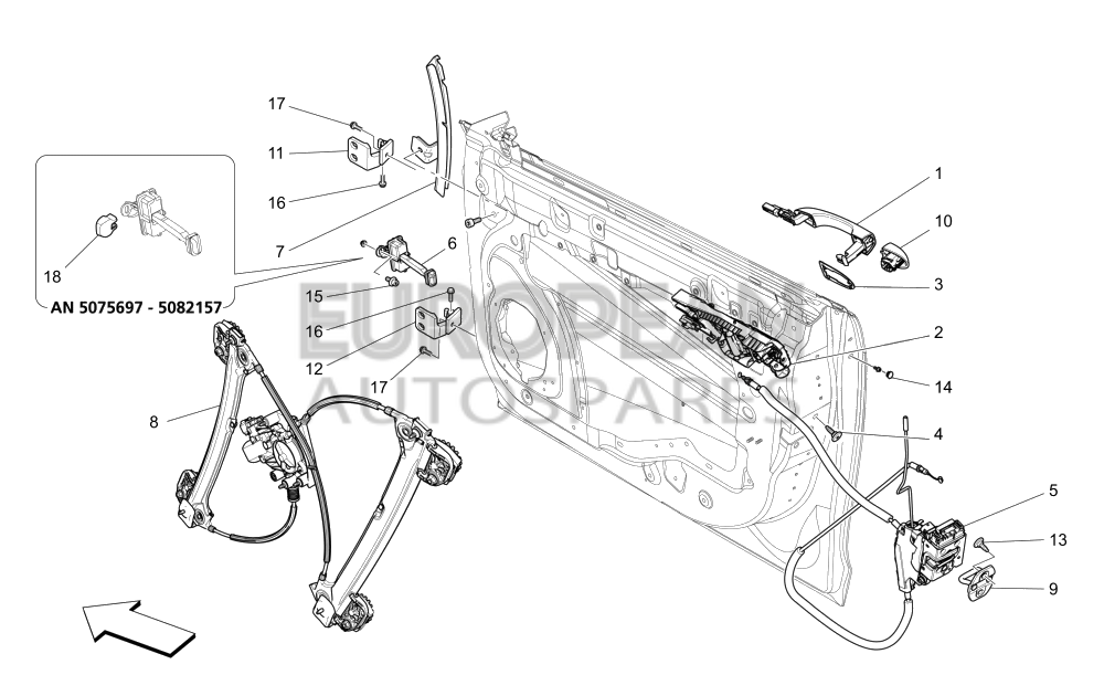 675000301-Maserati DOOR LOCK REVOLVING PLUG TRIM - EXTENDED KEY-LESS ENTRY