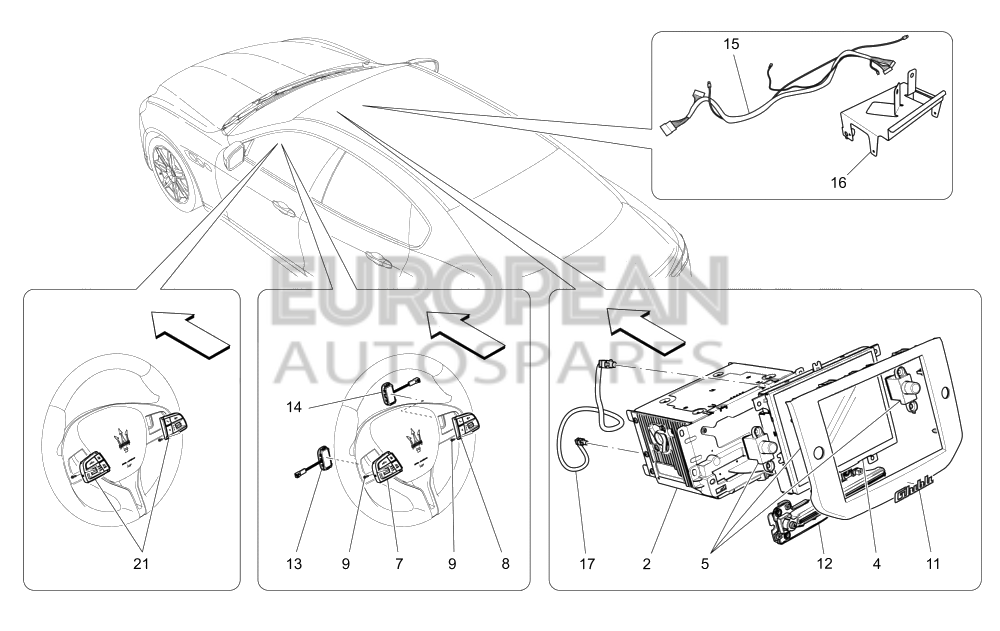 670032987-Maserati MASERATI TOUCH CONTROL - MASERATI TOUCH CONTROL PLUS WITH NAVIGATION (EU MARKET)