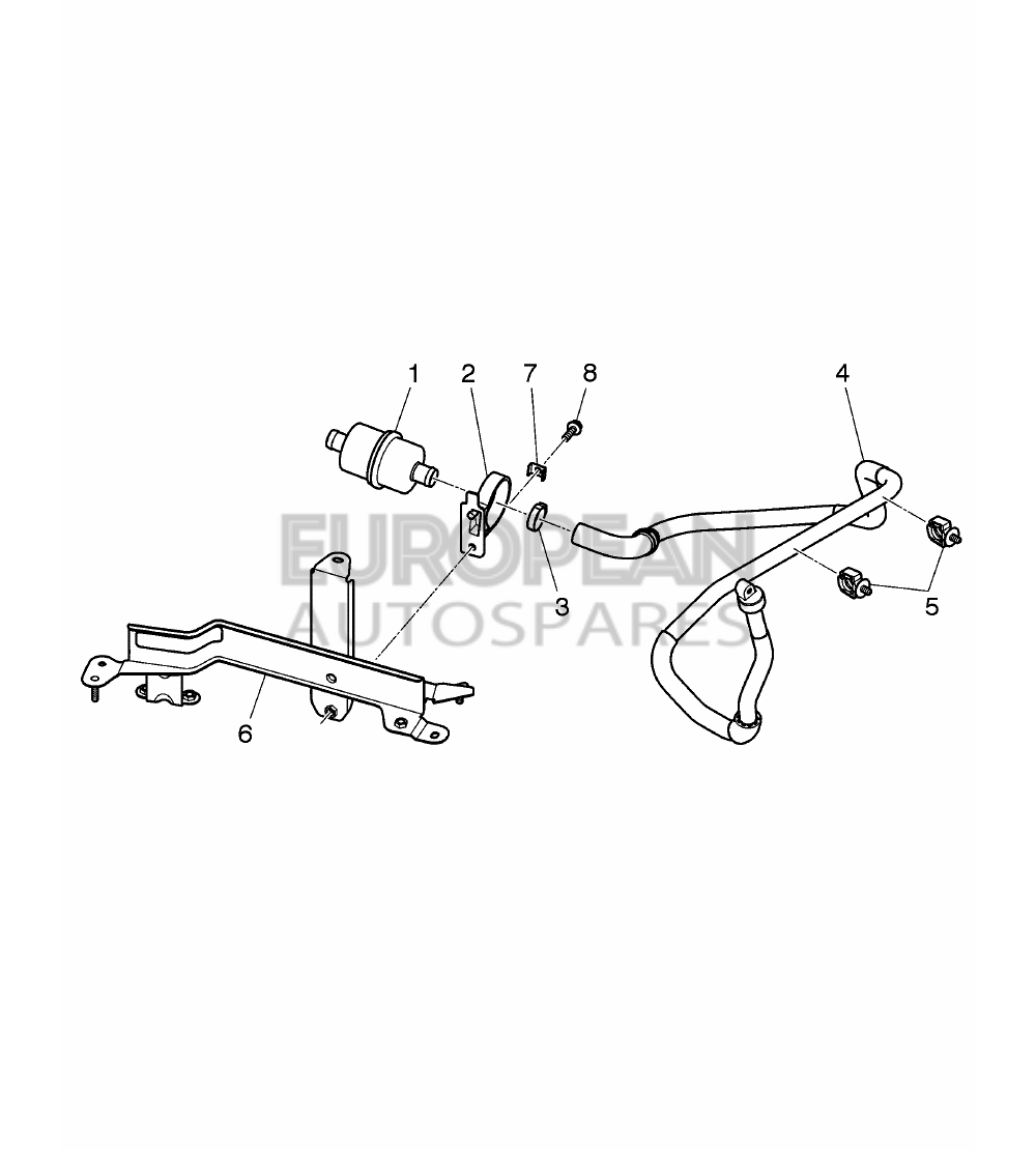 3W0201401A-Bentley RETAINER FOR AIR FILTER  