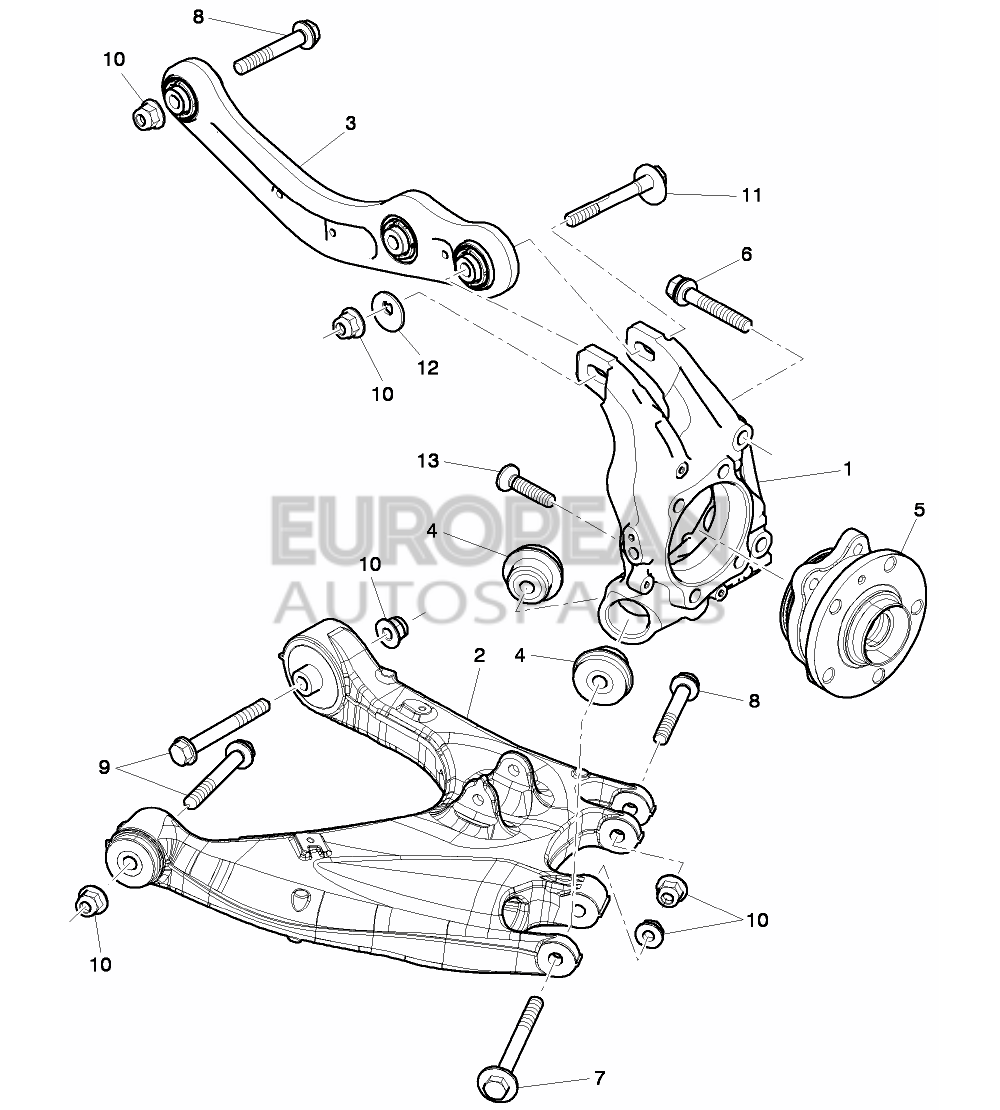 4E0505323AC-Bentley TRACK CONTROL ARM        