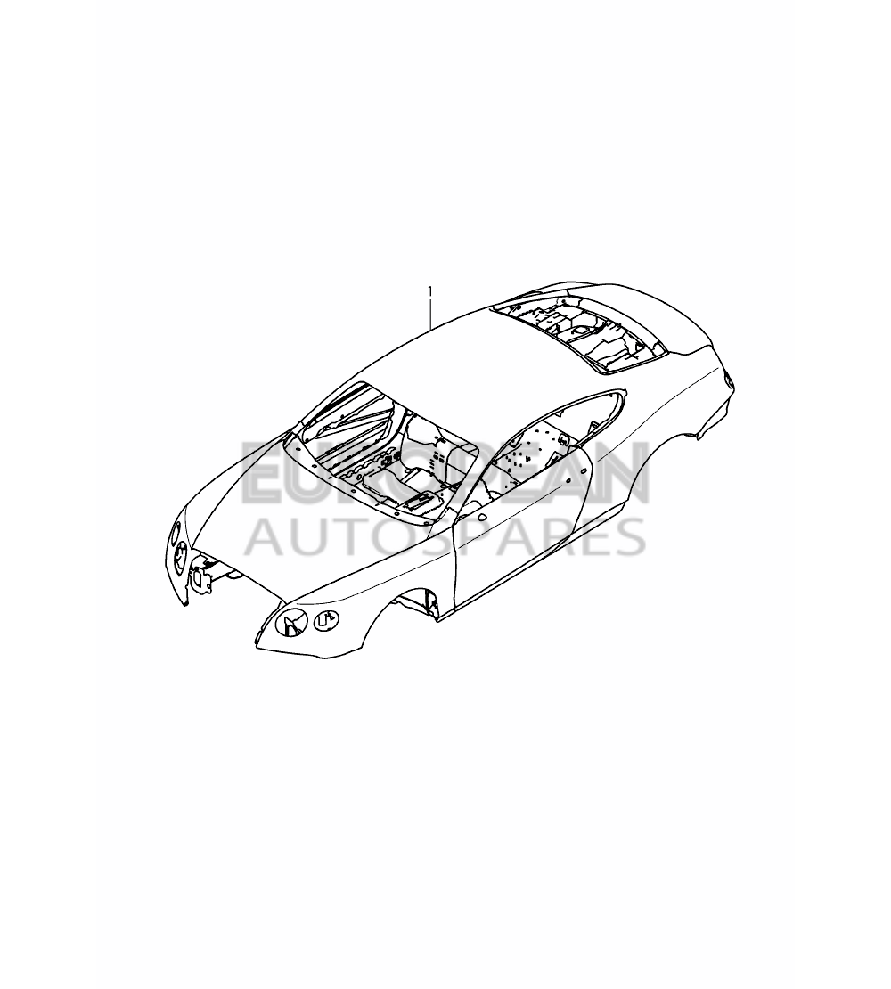 3W8800401BR-Bentley body shell D - MJ 2015>>