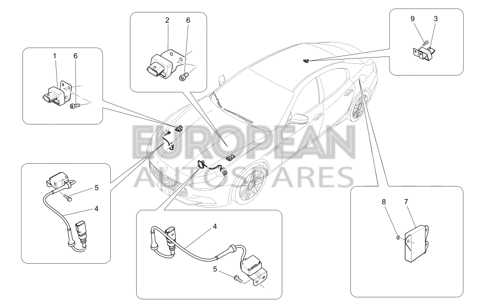 670005817-Maserati LH Front Acceleration Sensor