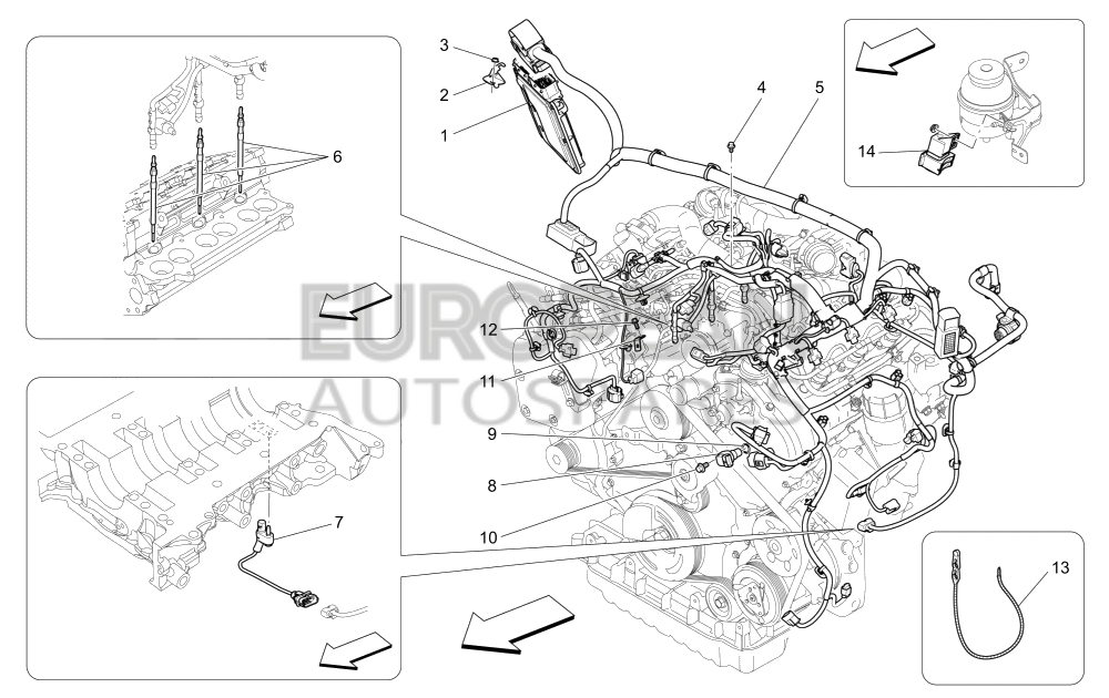 46330361-Maserati ENGINE INJECTION WIRING HARNESS