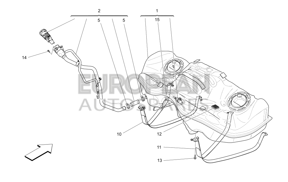 670038248-Maserati FUEL TANK ASSEMBLY - REQUIREMENTS FOR EXTRA HOT WEATHER COUNTRIES