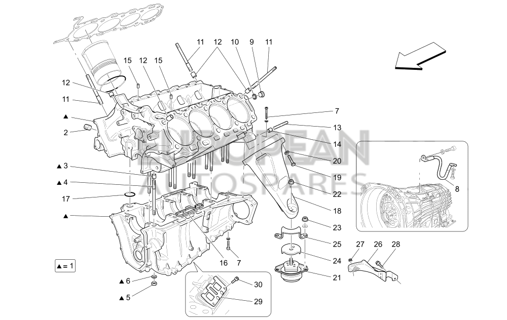 281187-Maserati ENGINE BLOCK