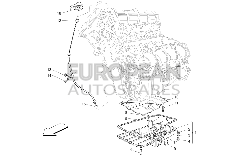229192-Maserati Oil Sump Assembly 