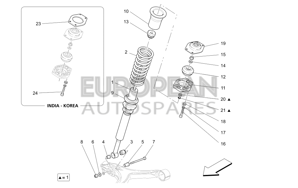 248216-Maserati FRONT SHOCK ABSORBER 