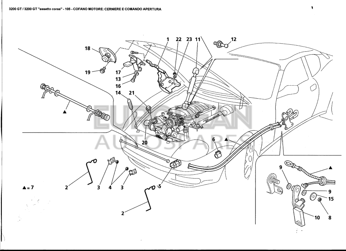 60608477-Maserati ENGINE BONNET LOCK