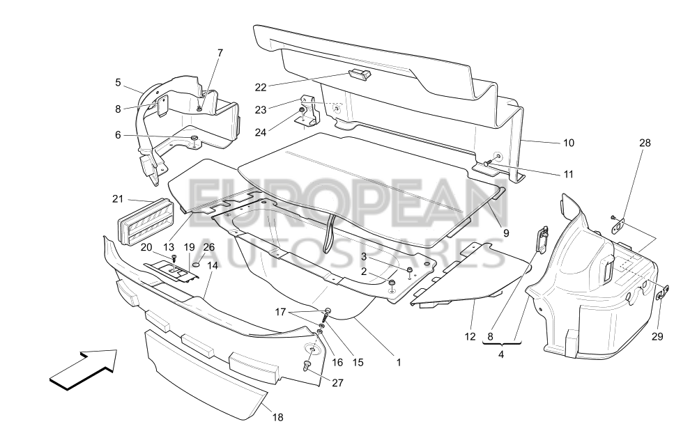 87542200-Maserati BATTERY-CHARGER CONNECTOR SUPPORT BRACKET