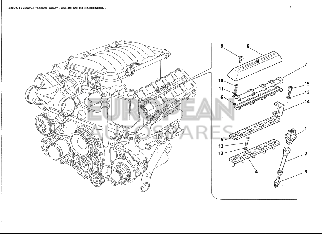 585000801-Maserati COIL RETAINING COVER RH