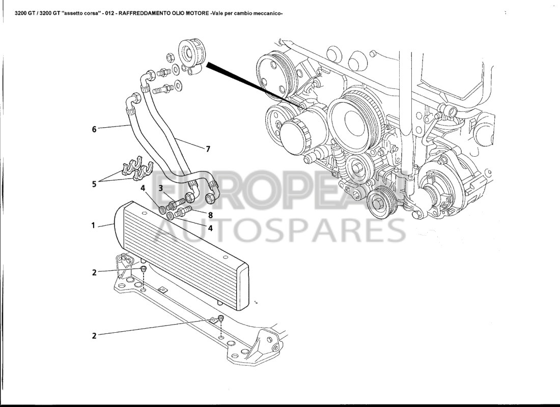 382800109-Maserati ENGINE OIL RADIATOR