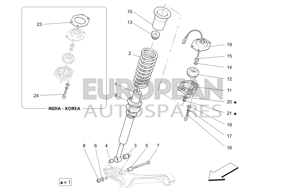 248252-Maserati FRONT SHOCK ABSORBER 