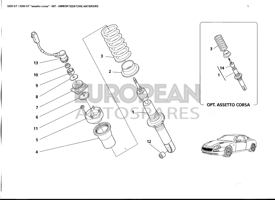 103264-Maserati FRONT SUSPENSION LOWER SPRING GUIDE