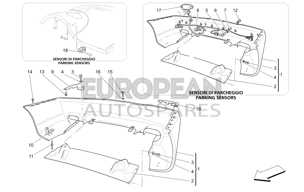 221029-Maserati SIDE MARKERS AND PARKING SENSOR LINKING CABLE
