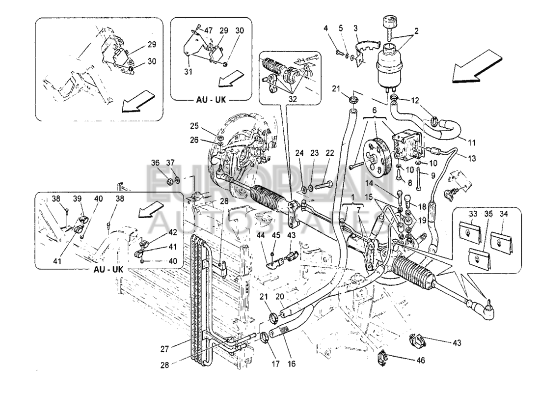 267187-Maserati Steering Rack 