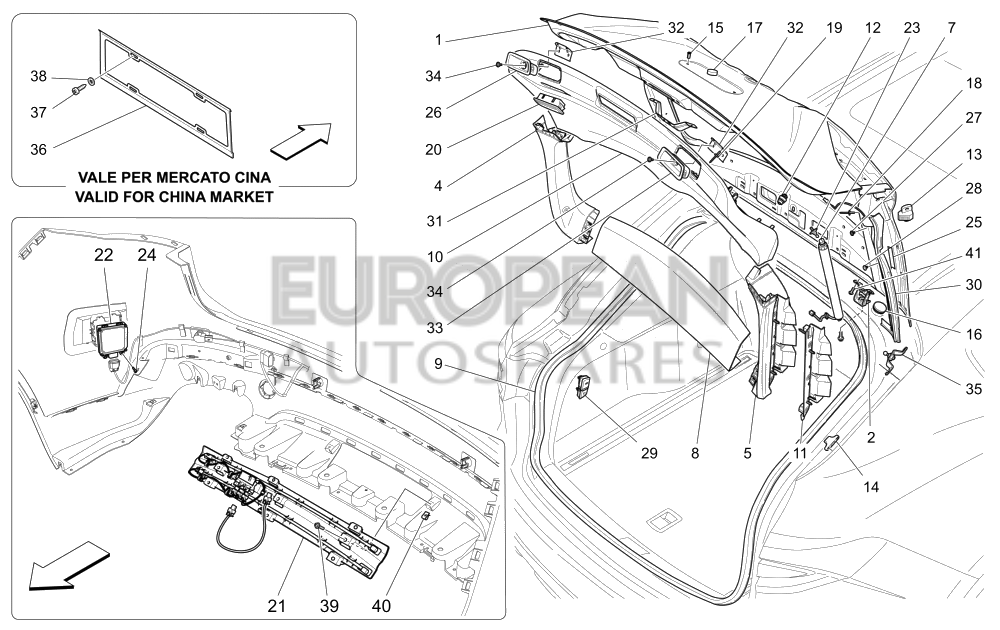 670034958-Maserati DECKLID RH SHOCK ABSORBER