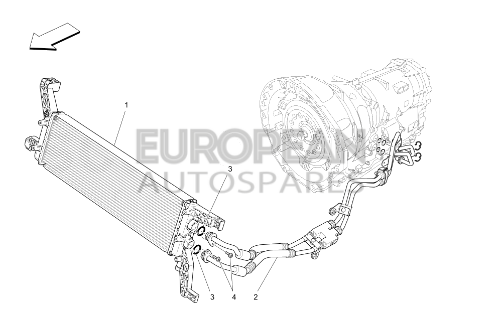 670033320-Maserati OIL DELIVERY PIPE ASSEMBLY
