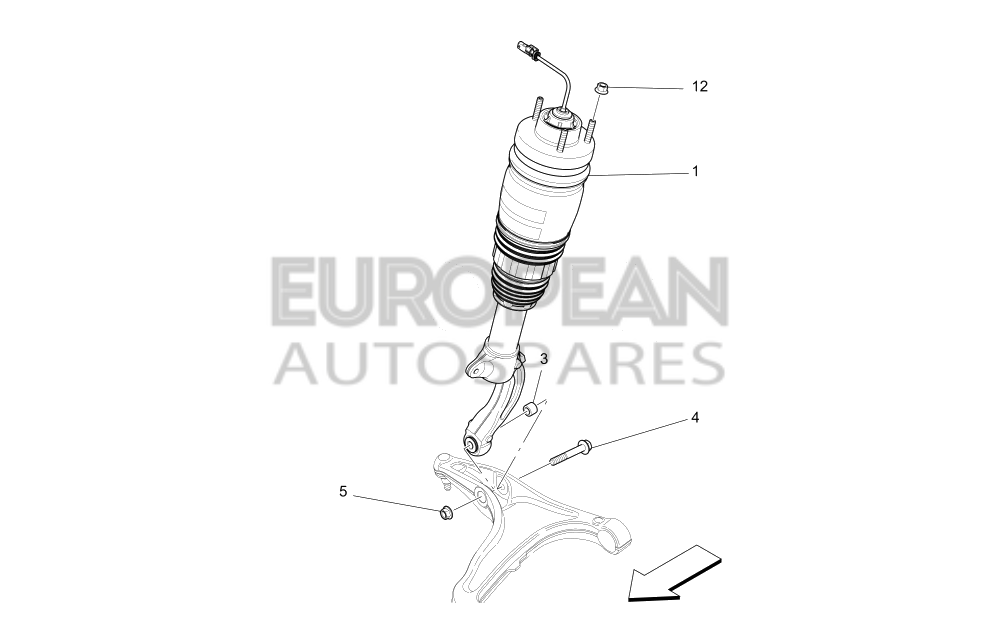 670106260-Maserati LH. FRONT SHOCK ABSORBER