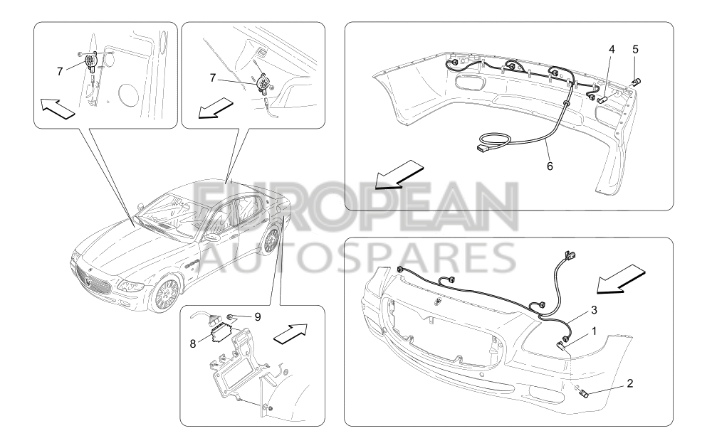203963-Maserati SENSORS PARKING CONTROL UNIT - Rear park sensors