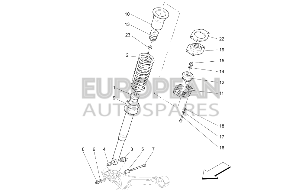 248255-Maserati Front Shock Absorber 