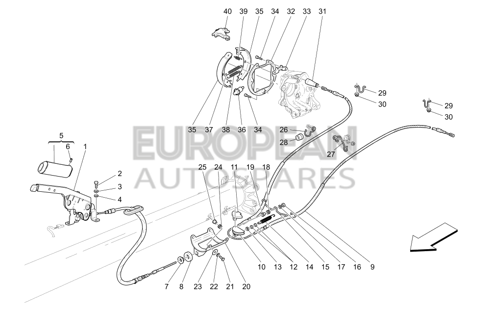 981340521-Maserati KNOB FOR HAND BRAKE LEVER - Walnut wood moulding handbrake grip / 2