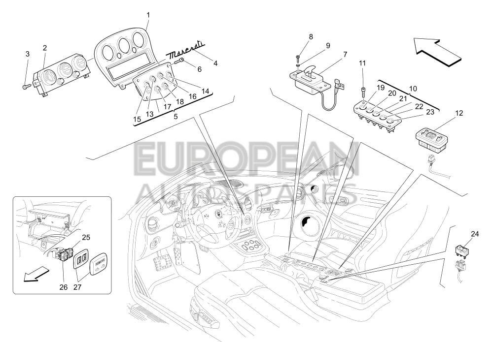 208053-Maserati GEARBOX CONTROL DASHBOARD