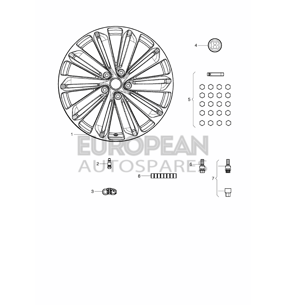 36A601025AS-Bentley alloy wheel