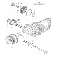 small parts kit for front axle differential for 8-speed automatic gearbox